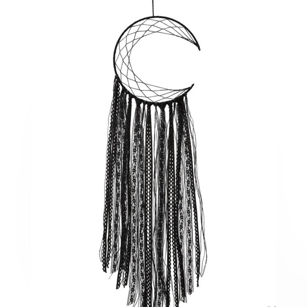 Kilter crescent moon dream catcher